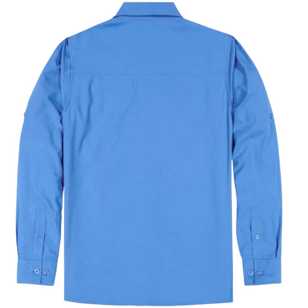 Men's Pacific Trail XL Button Front Shirt Blue Rolled Long / Short Sleeve NWT - Picture 7 of 10